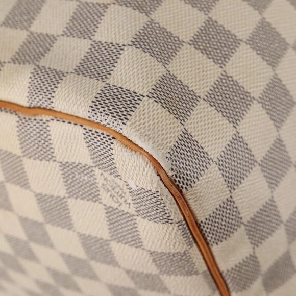 LOUIS VUITTON Damier Azur Keepall 50 Boston Bag N41430 LV Auth 136686V - Picture 4 of 16